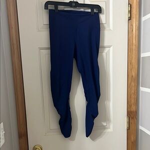 Fabletics Navy Blue Leggings Stretchy Tapered Design